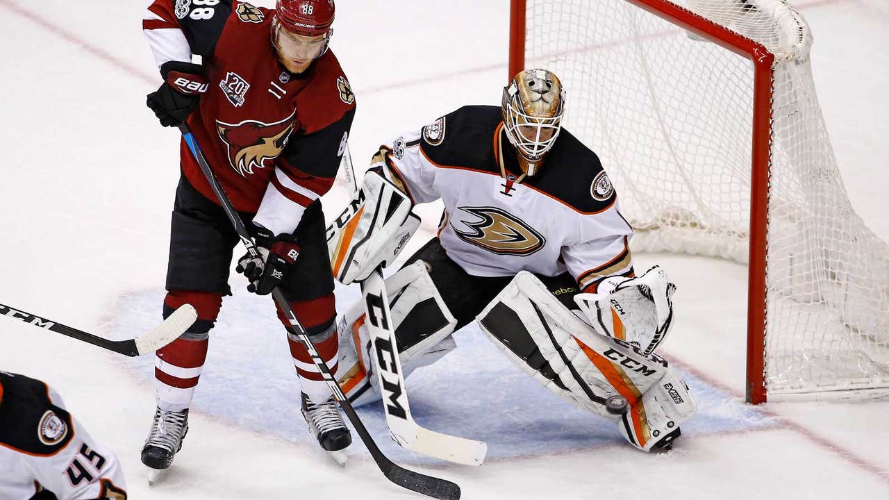 Ducks beat Coyotes behind Bernier's shutout